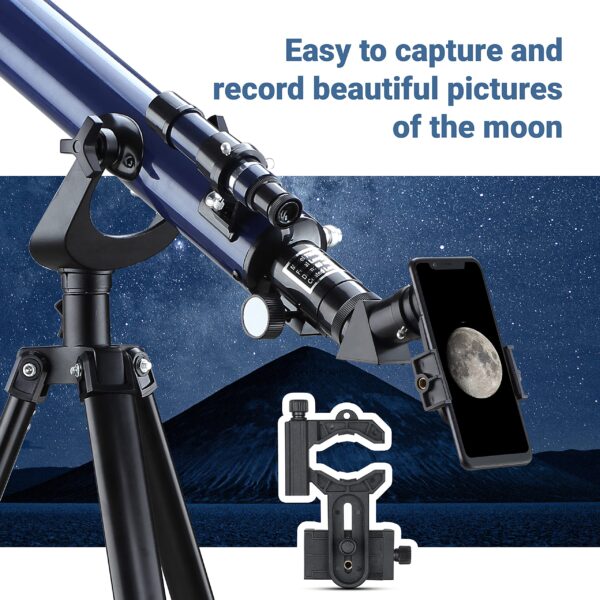 ESSLNB Telescope 28X-350X Telescopes for Adults Kids and Astronomy Beginners 700mm Focal Length Refractor Telescope with AZ Adjustable Tripod